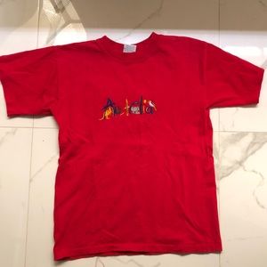 Vintage Red stitched Australia tee